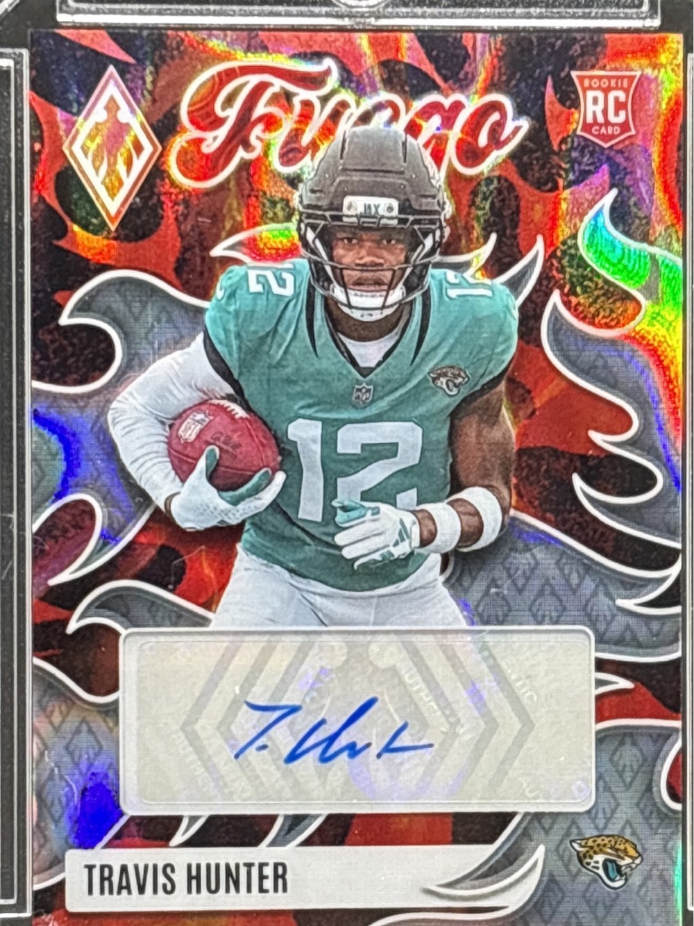 Panini Fuego Travis Hunter Rookie Football Card - Autographed LE 24/49